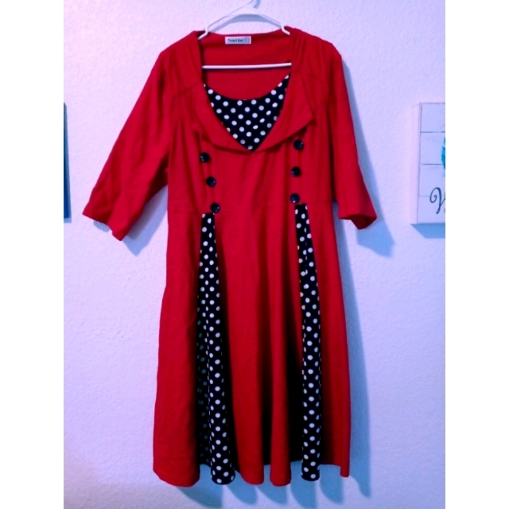 🏵 Polkadot Pin-up Dress